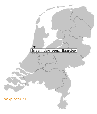 Kaart Spaarndam gem. Haarlem