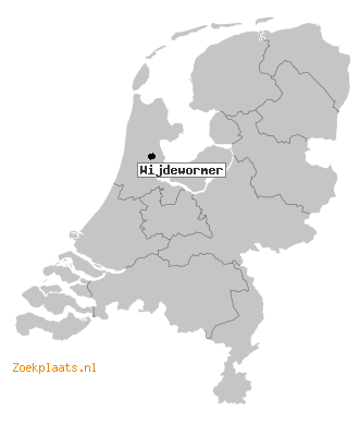 Kaart Wijdewormer