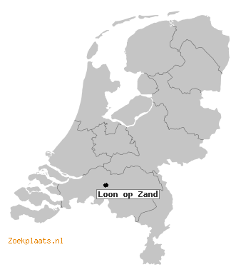 Kaart Loon op Zand