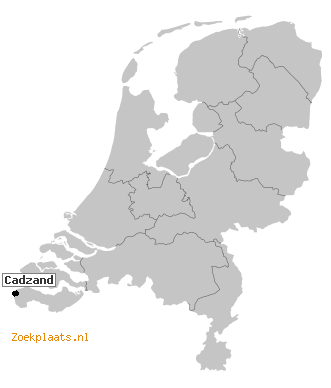 Kaart Cadzand