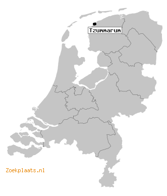 Kaart Tzummarum
