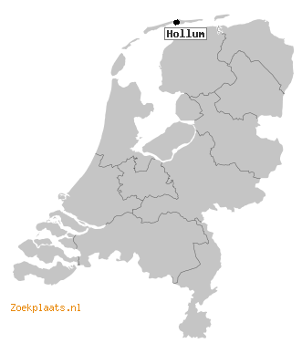 Kaart Hollum