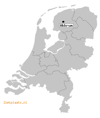 Kaart Akkrum
