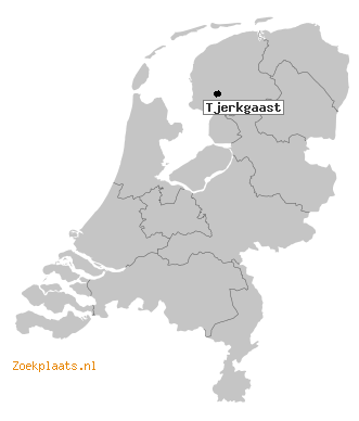 Kaart Tjerkgaast