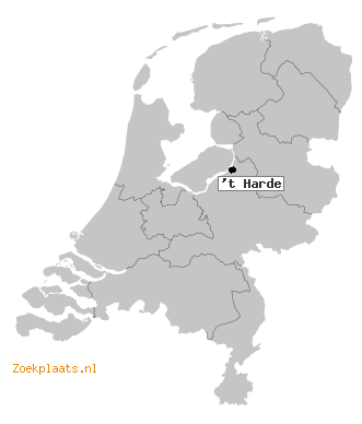 Kaart 't Harde