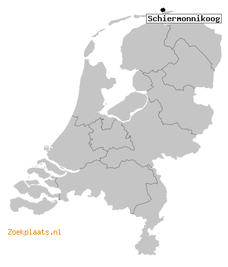 Kaart Schiermonnikoog