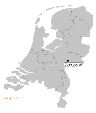 Kaart Doesburg