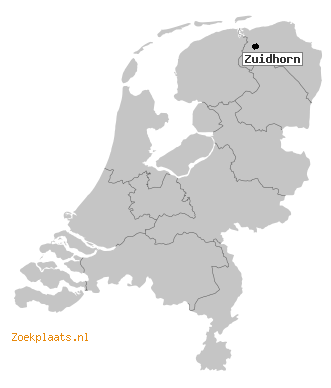 Kaart Zuidhorn