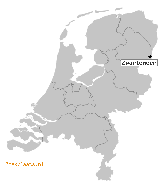 Kaart Zwartemeer