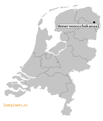 Kaart Annerveenschekanaal