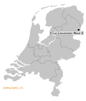 Kaart Klazienaveen-Noord