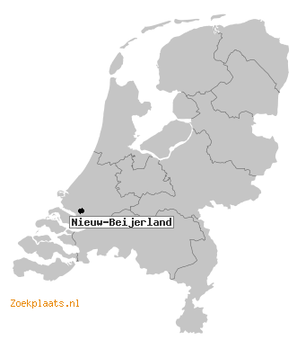 Kaart Nieuw-Beijerland